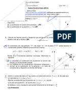 Examen Parcial de Física I (BFI 01)