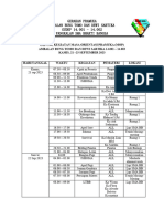 Jadwal Kegiatan Masa Orientasi Pramuka 2023