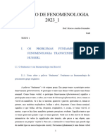 CURSO DE FENOMENOLOGIA 2023 Texto 1