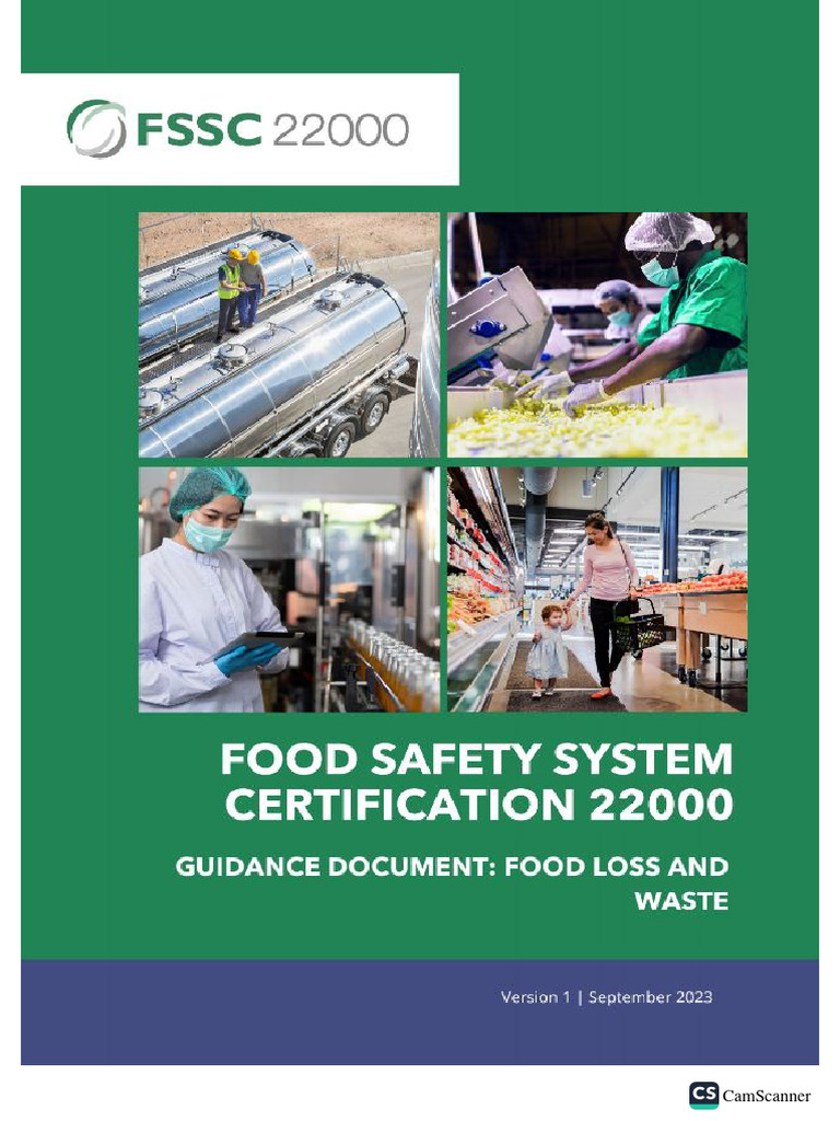 FSSC Guideline For Food Loss and Waste | PDF