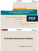 Sesión 2: Dirección de Desarrollo y Políticas Archivísticas