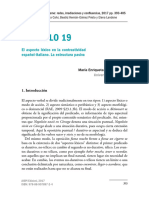 Capítulo 19: El Aspecto Léxico en La Contrastividad Español-Italiano. La Estructura Pasiva