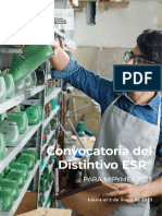 Convocatoria Del Distintivo ESR para Mipymes 2023