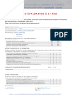 Evaluation A Chaud