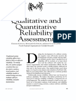 Qualitative and Quantitative Reliability Assessment