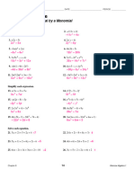 8-2 Skills Practice: Multiplying A Polynomial by A Monomial