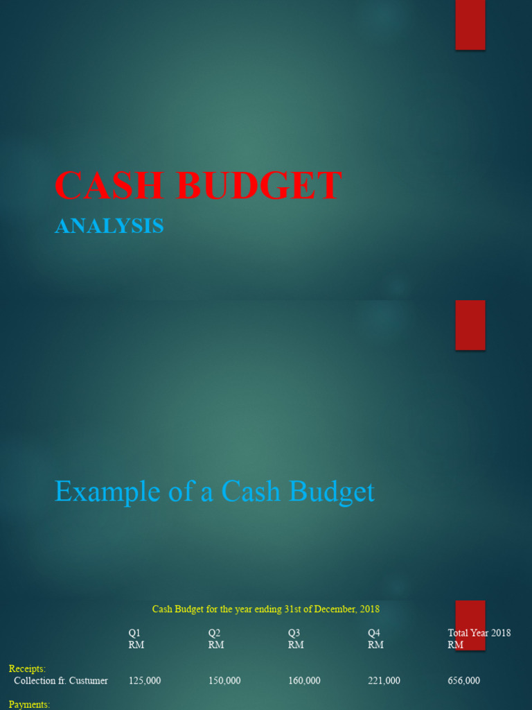 Cash Budget Analysis PDF Government Budget Balance Cash
