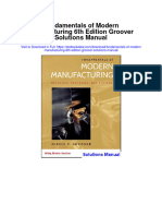 Fundamentals of Modern Manufacturing 6th Edition Groover Solutions Manual