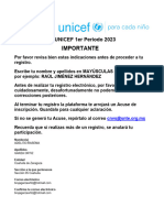 Registro SNTE - UNICEF 1er Periodo 2023 - 1041