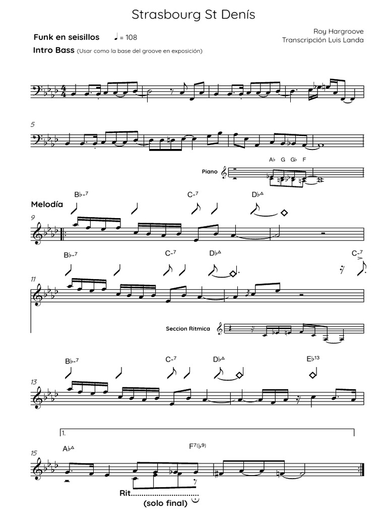 Strasbourg ST Denis Sheet Lead PDF