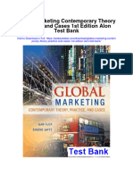 Global Marketing Contemporary Theory Practice and Cases 1st Edition Alon Test Bank