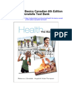 Health The Basics Canadian 6th Edition Donatelle Test Bank