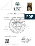 Certificado de Título: Camila Nicole Urrejola Flores