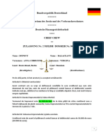 Contrat BALACEANU Roumain