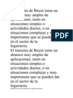 El Teorema de Bayes Tiene Un Abanico Muy Amplio de Aplicaciones