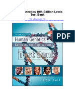 Human Genetics 10th Edition Lewis Test Bank