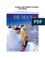 Human Motivation 6th Edition Franken Test Bank