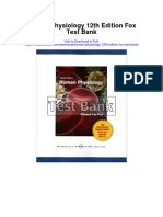 Human Physiology 12th Edition Fox Test Bank