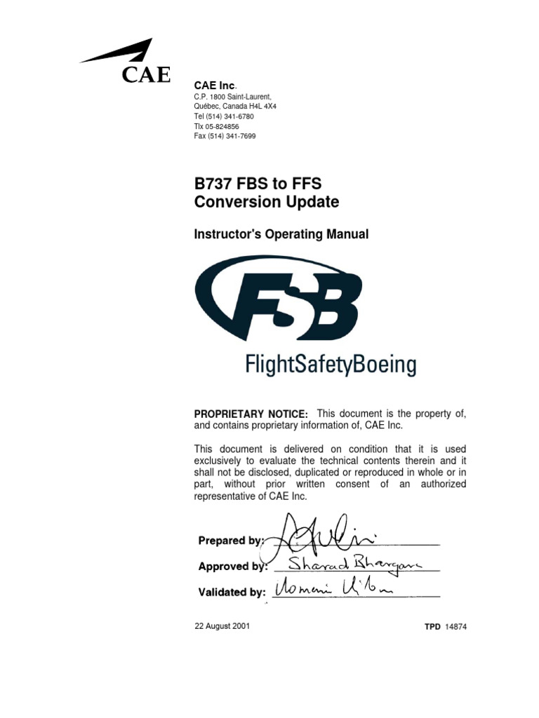 B737 FBS to FFS Conversion Manual | PDF | Analog To Digital Converter ...
