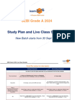 SEBIGrade A 2024 - Live Class Schedule