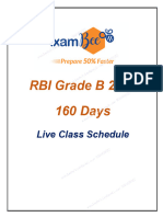 RBI Grade B 2024 160 Days Study Plan