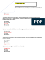 Chapter 2 Exam Review - Collecting Data SOLUTIONS