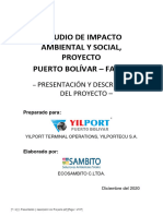 Pto Bolivar EIA 2020 I. Presentación y Descripción Del Proyecto