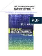 Intermediate Microeconomics With Calculus A Modern Approach 1st Edition Varian Test Bank