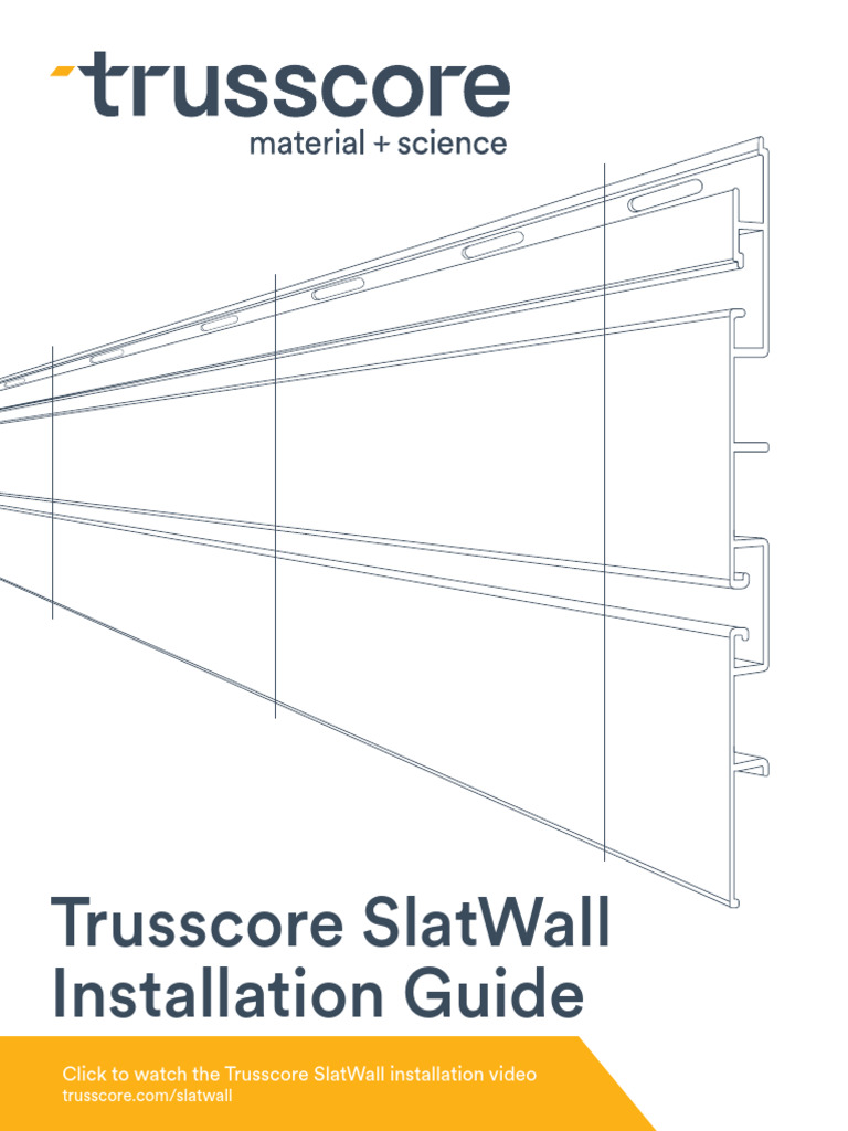 Trusscore Slatwall Installation Guide PDF Screw Drywall