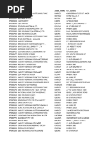 R7 Supplier List