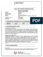 Material Safety Data Sheet - Sulfuric Acid 16.