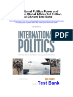 International Politics Power and Purpose in Global Affairs 3rd Edition Paul Danieri Test Bank
