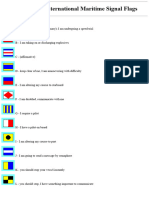 Meanings of International Maritime Signal Flags