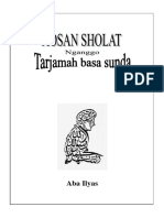 Aosan Sholat Sareng Doa Sholat Janazah