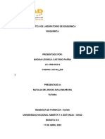 Preinforme de Laboratorio de Bioquímica