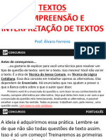 Interpretação de Texto - Aula 1