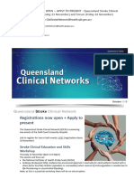 QLD Stroke Clinical Network Forum Invitation