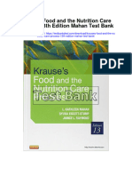 Krauses Food and The Nutrition Care Process 13th Edition Mahan Test Bank