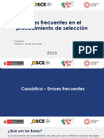 Errores Frecuentes en El Procedimiento de Selección 