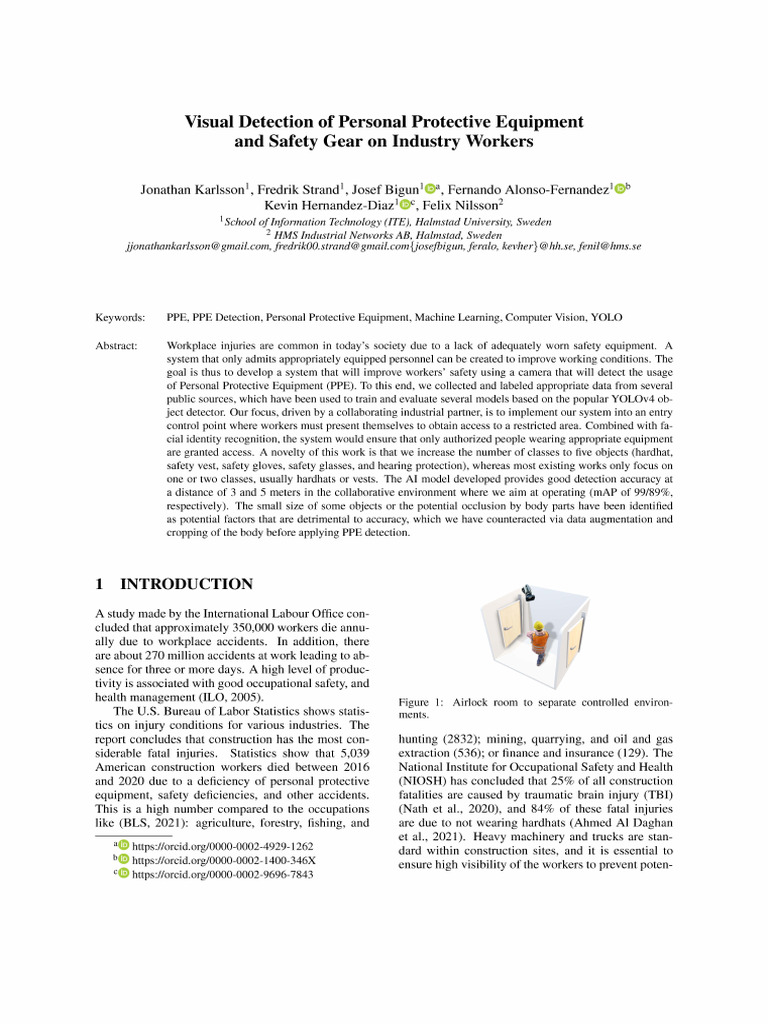 PPE Detection System Using YOLOv4 | PDF | Personal Protective Equipment ...