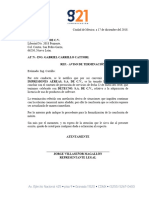 Aviso de Terminación de Contrato Detecno