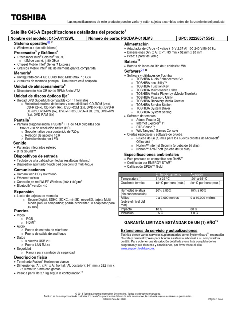 satellite-c45-a4112wl-spec-sp-pdf-microsoft-software