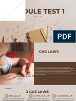 Module Test 1: Gas Laws
