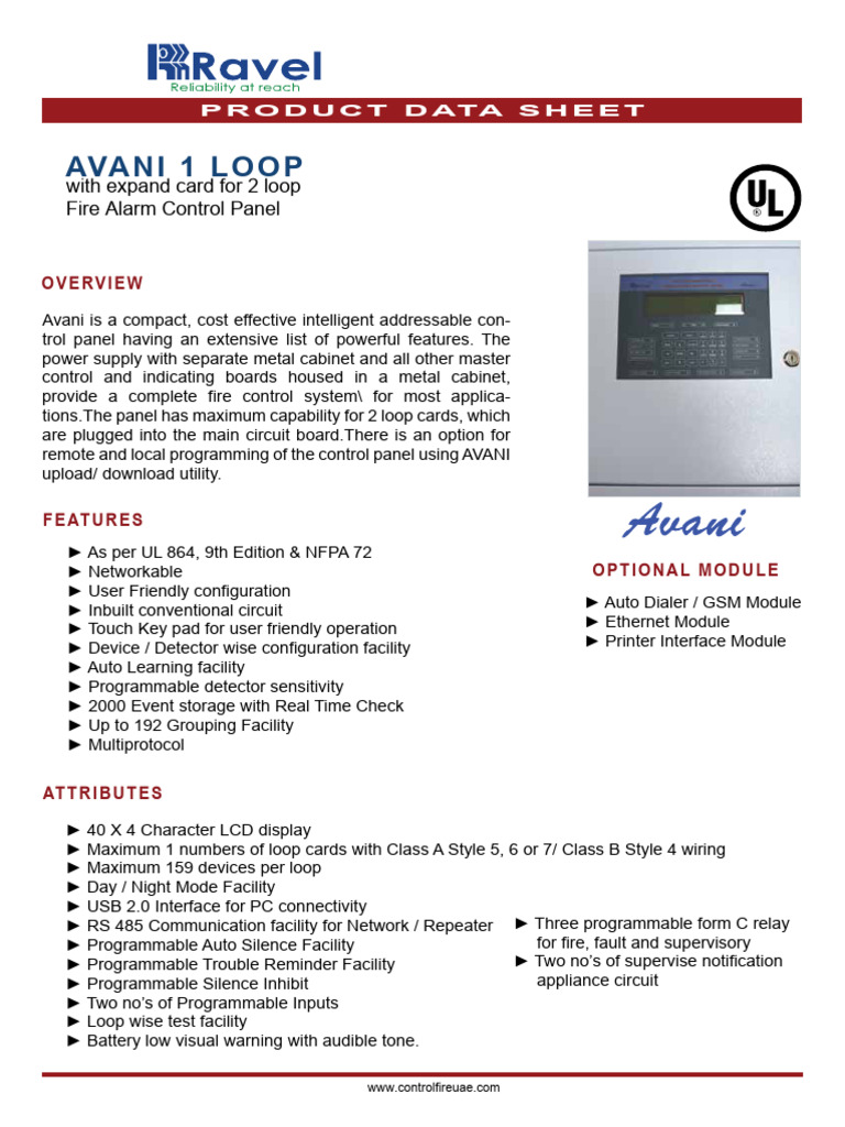 Avani-1 Loop Facp-Ravel | PDF | Electrical Engineering | Equipment