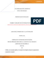 Defina, Con Sus Propias Palabras, El Concepto de Investigación Demuestre Argumentación y Apropiación Conceptual