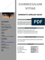 Curriculum Vitae: Sriwanto Arruan Gege'