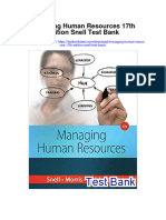 Managing Human Resources 17th Edition Snell Test Bank