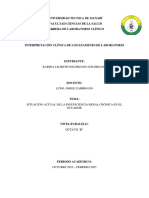 Enfermedad Renal Cronica en El Ecuador