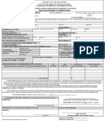 Application For Business Permit and License For Partnership and Corporation