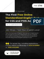 The First Free Online Standardized English Test For CSS and PMS Aspirants Test